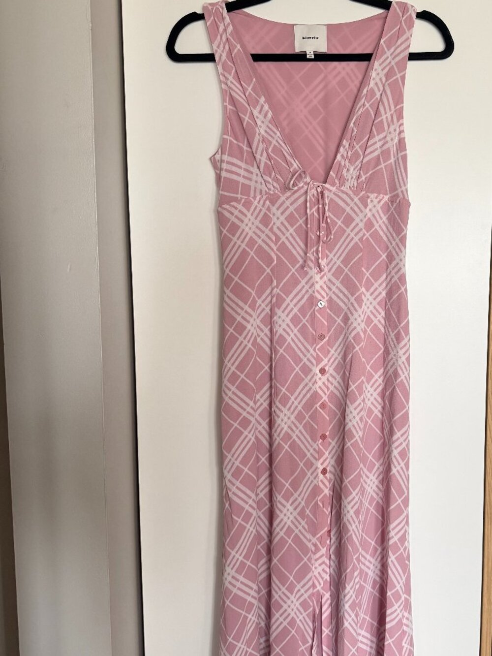 LIKE NEW Reformation Ceara Dress Pink - Size 4 - Picture 6 of 11